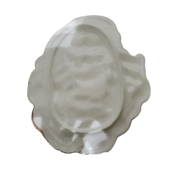 SANTA CLAUS CHRISTMAS PLATTER VINTAGE HAND DECORATED FINE CERAMIC JAY IMPORT CO. - Picture 4 of 4